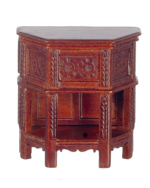 1:12 Scale JBM Miniature 16th c. Walnut Tudor Side Cabinet