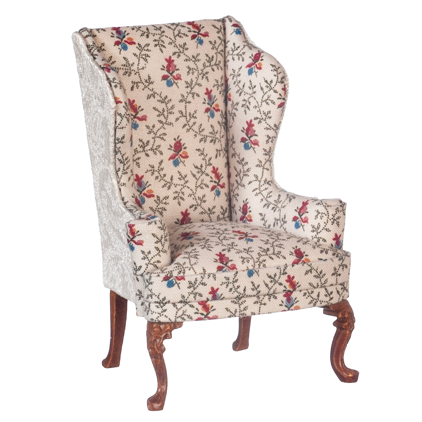 1:12 Scale JBM Miniature High Wingback Accent Chair