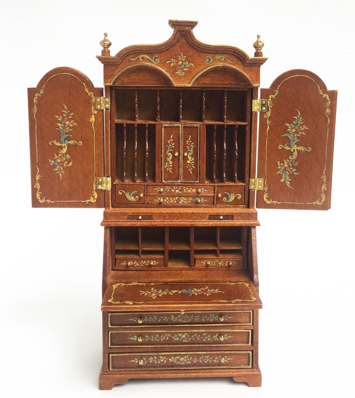 1:12 Scale JBM Miniature Unfinished Secretary Desk