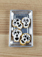 1:12 Scale Vintage Modern Bakery Miniature Sugar Skull Cookies
