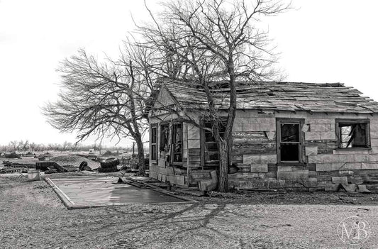 Landlord's Office - Black & White Photographic Print
