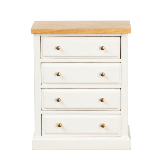 1:12 Scale JBM Miniature 4-Drawer Side Cabinet
