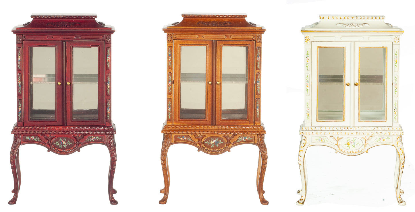 1:12 Scale JBM Miniature Hand-Painted Glass Cabinet