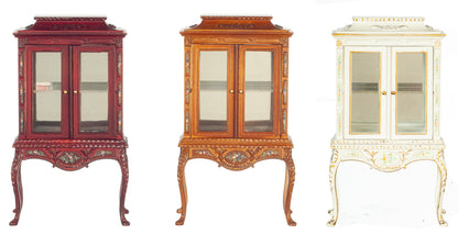 1:12 Scale JBM Miniature Hand-Painted Glass Cabinet