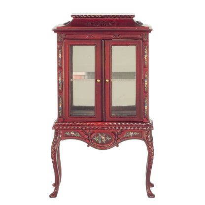 1:12 Scale JBM Miniature Hand-Painted Glass Cabinet