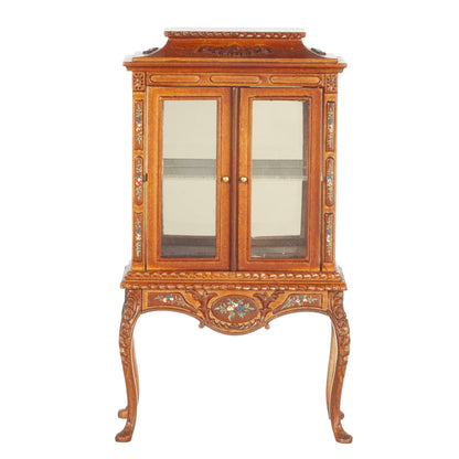 1:12 Scale JBM Miniature Hand-Painted Glass Cabinet