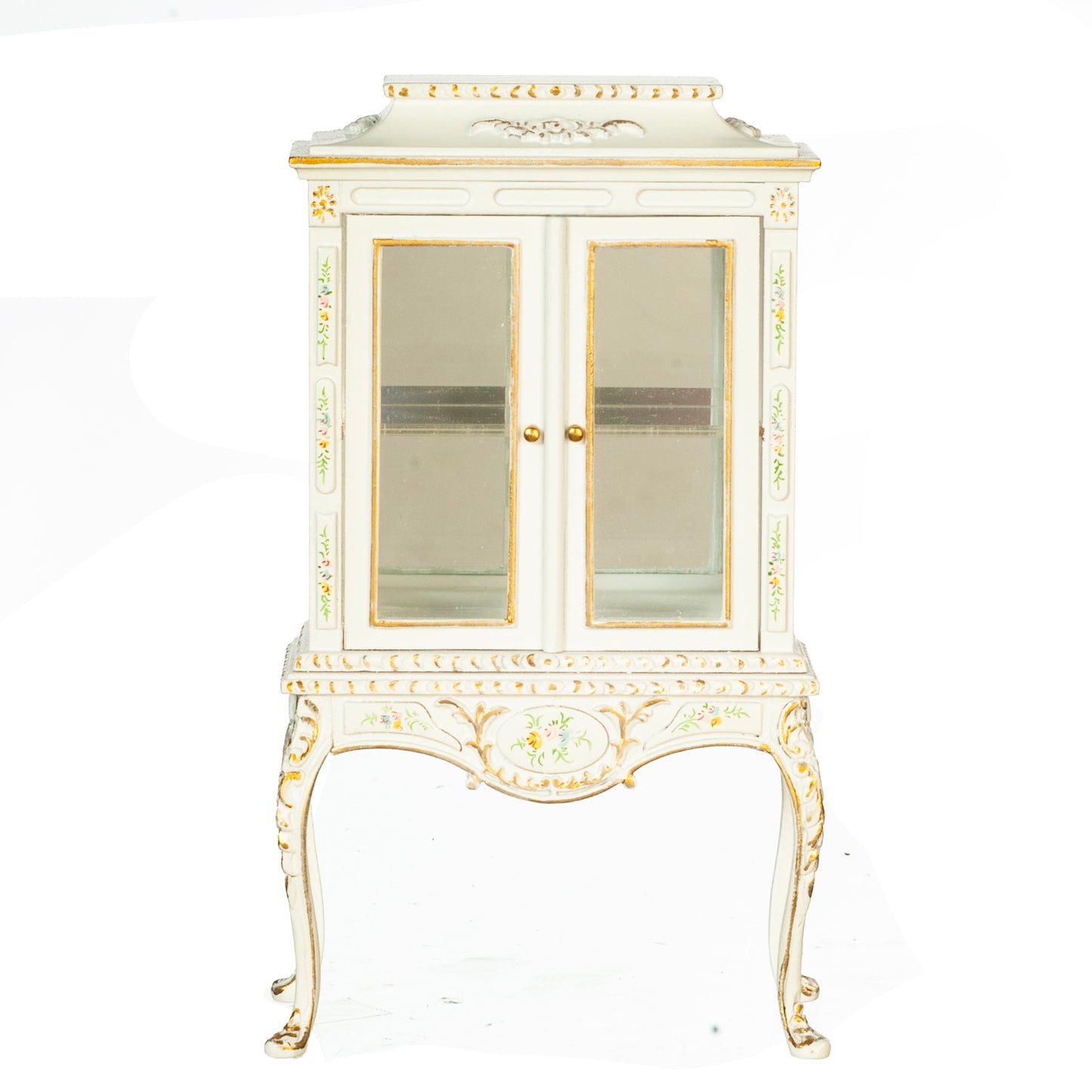 1:12 Scale JBM Miniature Hand-Painted Glass Cabinet