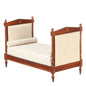 1:12 Scale JBM Miniature Double Ended Walnut Daybed