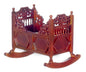 1:12 Scale JBM Miniature 15th c. Rocking Walnut Cradle