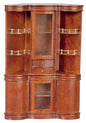 1:12 Scale  JBM Miniature Walnut Back Bar Cabinet