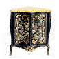 1:12 Scale JBM Miniature Gold Trimmed Black Corner Chinese Cabinet