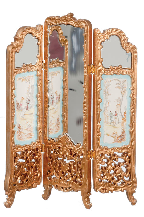 1:12 Scale JBM Miniature Ornate Mirrored Room Divider