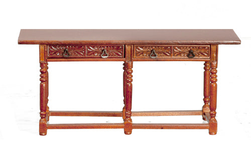 1:12 Scale JBM Miniature 16th c. Walnut Spanish Refectory Table