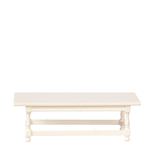 1:12 Scale JBM Miniature Cottage White Sofa Table