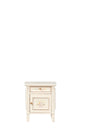 1:12 Scale JBM Miniature White Floral Bedside Nightstand