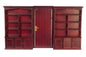 1:12 Scale JBM Miniature Mahogany Bookcase Wall