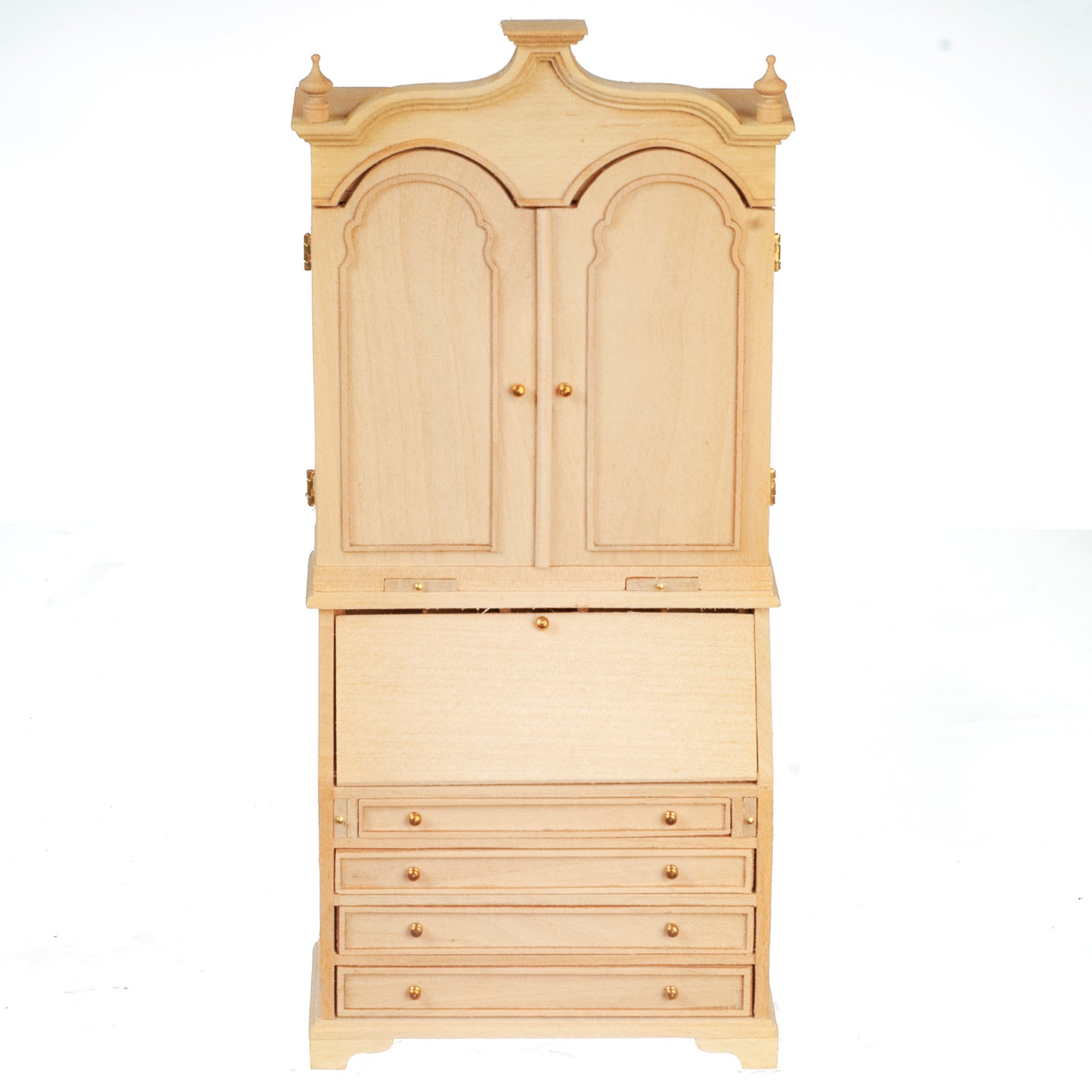 1:12 Scale JBM Miniature Unfinished Secretary Desk