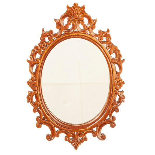 1:12 Scale JBM Miniature Carved Oval Empire Mirror