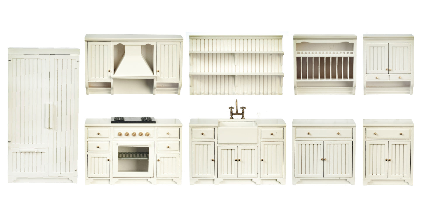 1:12 Scale JBM Miniature Mission White Kitchen Collection