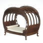 1:12 Scale JBM Miniature Traditional Chinese Chippendale Double Bed