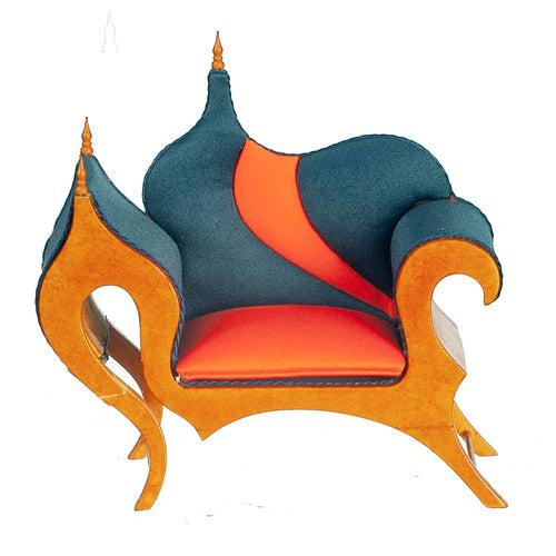 1:12 Scale JBM Miniature Show Timber Walnut Chair