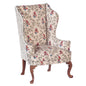 1:12 Scale JBM Miniature High Wingback Accent Chair