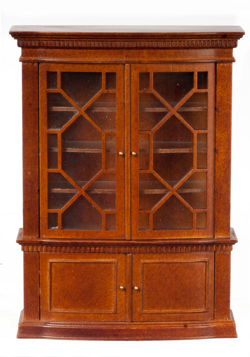1:12 Scale JBM Miniature Late Georgian Walnut Bookcase
