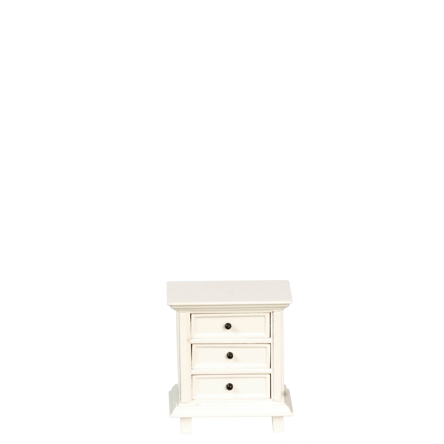 1:12 Scale JBM Miniature White Country Nightstand