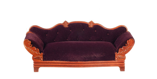 1:12 Scale JBM Miniature Late Regency Walnut Settee