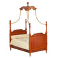 1:12 Scale JBM Miniature Walnut Canopy Bed