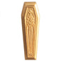 1:24 Scale JBM Miniature Carved Gold Closed Coffin