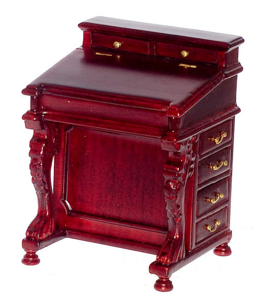 1:12 Scale Platinum Miniature Bespaq Davenport Mahogany Desk