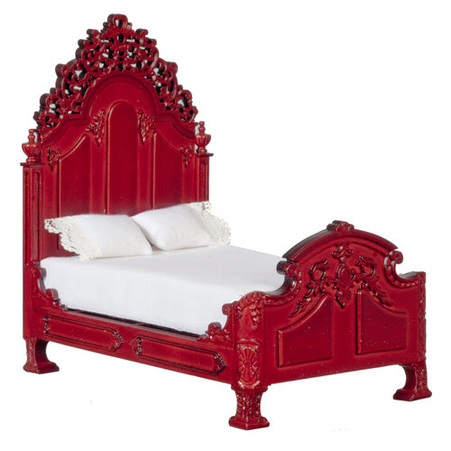 1:12 Scale Platinum Miniature Platinum RI Mauldie Mahogany Bed