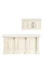 1:12 Scale Platinum Miniature Grand Manor White Kitchen Collection