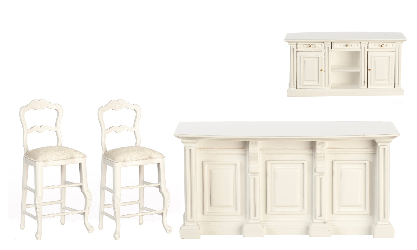 1:12 Scale Platinum Miniature Grand Manor White Kitchen Collection