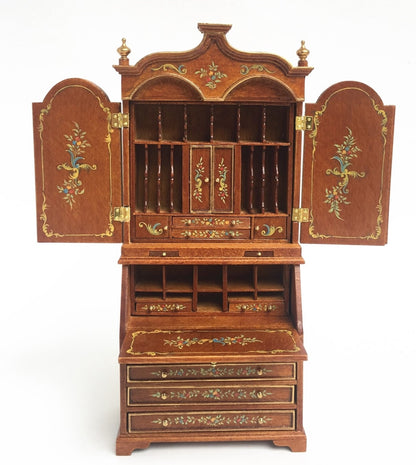 1:12 Scale JBM Miniature Unfinished Secretary Desk