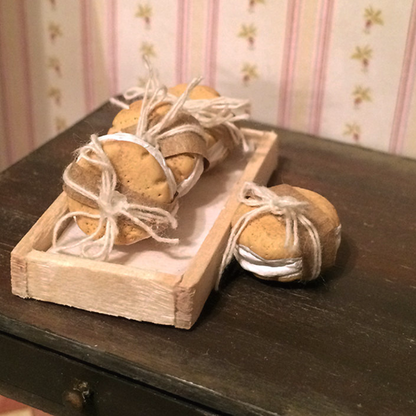 1:12 Scale Vintage Modern Miniature Snickerdoodle Ice Cream Sandwiches